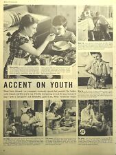 Heinz 57 Condensed Soups Accent on Youth Easy Cooking Vintage Print Ad 1945 picture