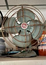 Vintage WORKING 1950s General Electric GE Rare Gray F13S125  Oscillating Fan 12” picture