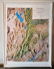 1979 UTAH in 3-D Map Kistler Graphics Raised Relief State picture