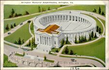 Postcard White Border Arlington Memorial Amphitheatre Virginia VA circa 1926 picture
