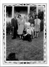 Minneapolis Minnesota All-American Family Portrait 1940s Vintage Photograph picture