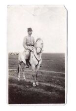 1920 Photo TURKISH ARMY OFFICER HORSE vintage photograph Samsun Turkey military picture