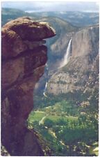 Yosemite Park, CA 60s Glacier Pt - Beautiful Woman for my Wife - Postcard VTG picture