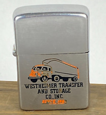 1950's Zippo Lighter Westheimer Transfer Advertising Houston Texas Pat 2517191 picture