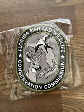 FLORIDA FISH AND WILDLIFE COMMISSION  HOOK & LOOP PVC SHOULDER PATCH picture