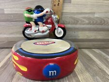 Mars M&M's Ceramic Motorcycle Soap Bowl w Blue & Green Spokescandies 061423WT2 picture