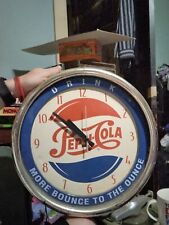 Vintage Pepsi-Cola Light-Up Mini Gasoline Globe Alarm Clock-1999- EXCELLENT COND picture