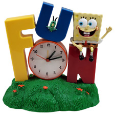 Nickelodeon Spongebob Squarepants FUN Singing Alarm Clock w/ Plankton - WORKS picture
