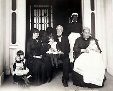 Confederate President Jefferson Davis and Family- 1884 8x10 Civil War Photo picture