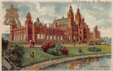 Art Galleries, Glasgow, Scotland, Great Britain, 1925 embossed postcard, used picture