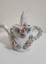 Vintage Porcelain Flowered Water Can picture