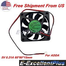 For ADDA Server Square Cooler 60*60*15mm 5V 0.21A 2-Pin Cooling Fan AD0605LX-D90 picture