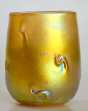 Gold Aurene Drinkiing Glass by Saul Alcaraz. Blown Glass picture