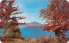 Lake Placid Whiteface Inn Mountains Adirondacks NY autumn fall scene Postcard picture