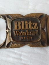 Vintage Blitz Weinhard Beer Belt Buckle Bottle Opener Portland Oregon  picture