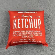 RARE Whataburger Pillow Red Black Spicy Fancy Approx 15