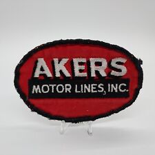 Vintage Akers Motor Lines Oval Uniform or Jacket or Hat Sew-on Patch picture