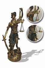 Decorative Blind Lady Justice Themis Goddess Sculpture 20 Cm Statue Gift picture