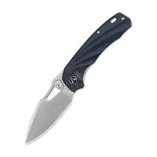 QSP Hornbill Folding Knife Blue CF Handle S35VN Plain Black Stonewash QS146-B1 picture