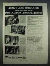 1946 Airco Flame Hardening Ad - Speed, Flexibility picture