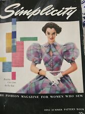 SIMPLICITY Vintage 1952 SIMPLICITY  BOOK Summer Patterns Hard To Find Gloves  picture