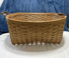 Longaberger 2011 Blanket Basket With Protector Used Condition picture