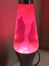 2007 Lava Light Lamp Motion & Glitter Model 2000 Pink With Silver Base 14.5