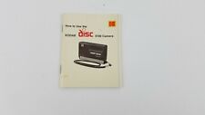1984 Kodak Disc 6100 Camera Instructions (Only) USA Vintage  U2 picture