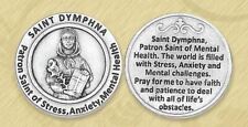 St. Dymphna Prayer Coin Patron Stress Anxiety Mental Health picture