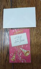 Vintage Rust Craft New Year Card ~ Unused picture