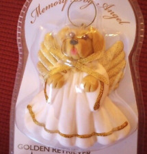 Rainbow Bridge Golden Retriever Angel Memory Ornament Figurine Dog Fur Baby picture
