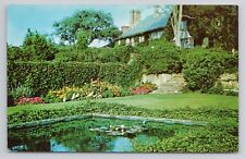 Postcard View Of Sunken Garden Bayberry Land Southhampton New York picture