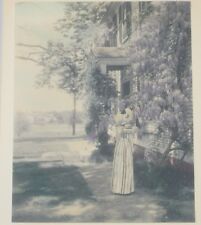 Antique Original Hand Colored Photograph Wistaria by David Davidson Listed picture