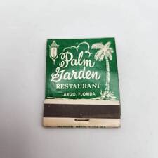 Vintage Matchbook Palm Garden Restaurant Largo Indian Rocks Florida Memorabilia picture