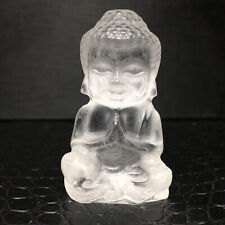 50g Natural Crystal Specimen. White Quartz. Hand-carved. Exquisite Baby Buddha picture