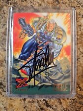 1995 Fleer Ultra CABLE X-Force #113 *Signed By Stan Lee* W/ COA Marvel Comics  picture