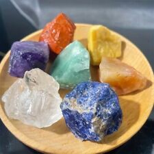 Chakra Crystal Set 7pcs Gemstones Healing Raw Crystals Reiki Rough Natural Rock picture