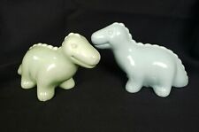 Pair of Ceramic Dinosaur Figurines,3.5