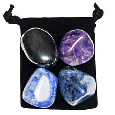 INSOMNIA Tumbled Crystal Healing Set  = 4 Stones + Pouch + Description Card picture