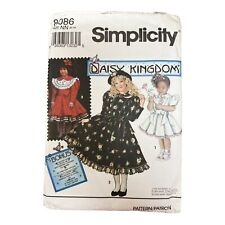 Simplicity 8086 Girls Daisy Kingdom Dress Pattern NN 8-14 Uncut Factory Folded picture