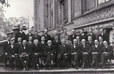 The Solvay Conference 1927 Quantum Mechanics Albert Einstein etc Modern Postcard picture