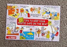 Australia Post Postcard Safety 8 Tips Keep Your Postie Safe Cartoon Promotional picture