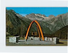 Postcard Monument At Rogers Pass Canada picture