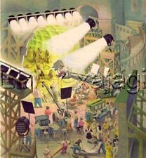California Hollywood Movie Set, Charming Beautiful 1940s Children's Art Print picture