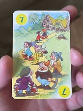 EXTREMELY RARE 1937 SNOW WHITE SEVEN DWARFS 1ST EDITION CARD GAME CASTELL PEPYS picture