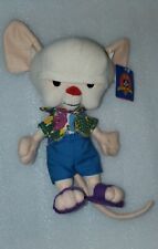 RARE Vintage Animaniacs Pinky and the Brain Hawaiian Plush 9” Vtg 1997 w/ Tags picture