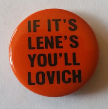 LENE LOVICH Button Pinback Vintage Rare 1