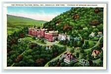 1937 The Physical Culture Hotel Inc. Dansville New York NY Aerial View Postcard picture