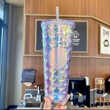 2023 China Starbucks Anniversary Tumbler Colorful Fish Scale Cup 24oz picture