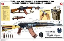 3 Poster Collection AK-47, AKM, Kalashnikov 7.62 Soviet Russian COLOR LQQK & BUY picture